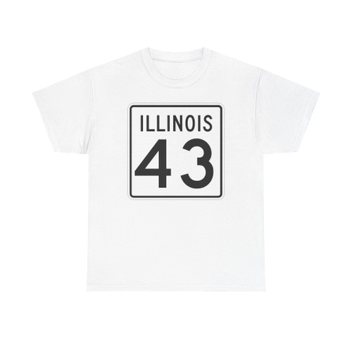 Illinois 43 1960 (Illinois) (Road Sign) T-Shirt