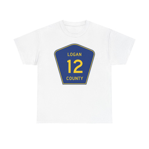 Logan County 12 (Illinois) (Road Sign) T-Shirt