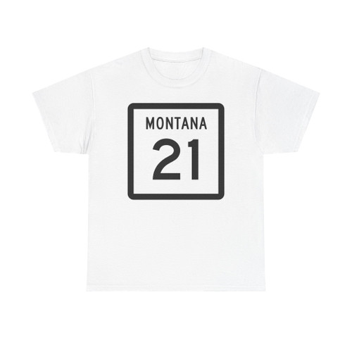 MT-21 (Montana) (Road Sign) T-Shirt