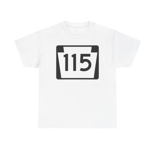 PA-115 (Pennsylvania) (Road Sign) T-Shirt