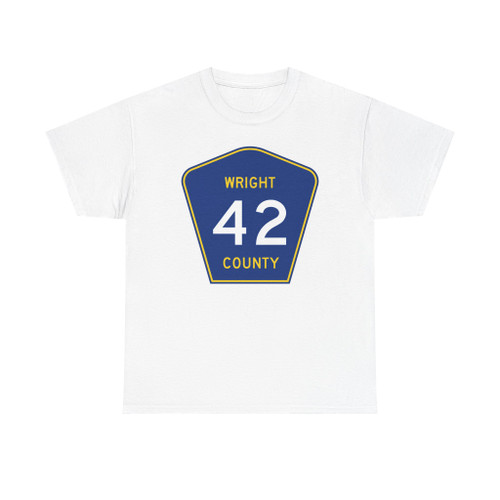 Wright County Route 42 MN (Minnesota) (Road Sign) T-Shirt