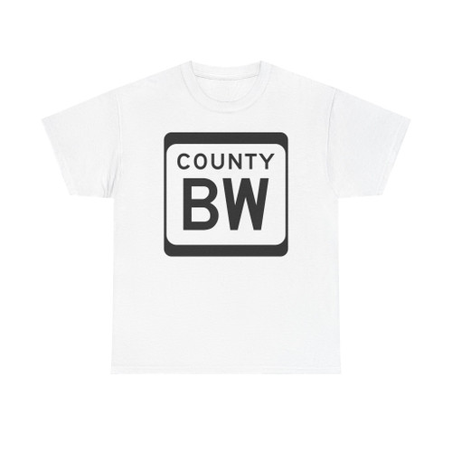 WIS County BW (Wisconsin) (Road Sign) T-Shirt