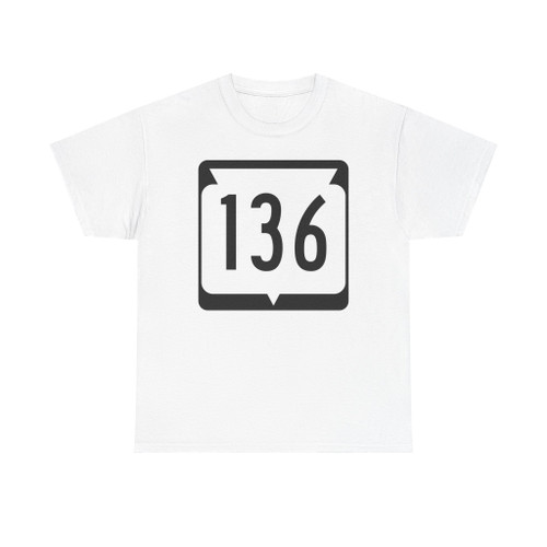 WIS 136 (Wisconsin) (Road Sign) T-Shirt