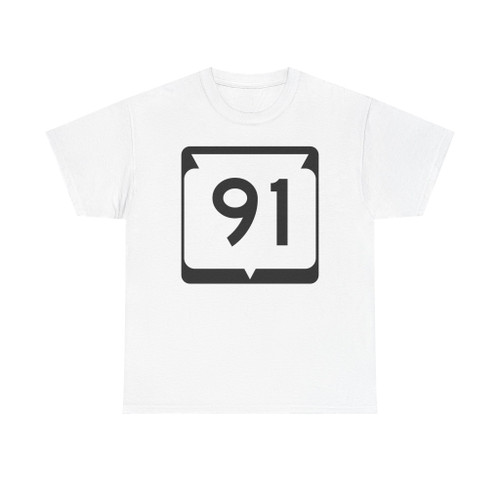 WIS 91 (Wisconsin) (Road Sign) T-Shirt