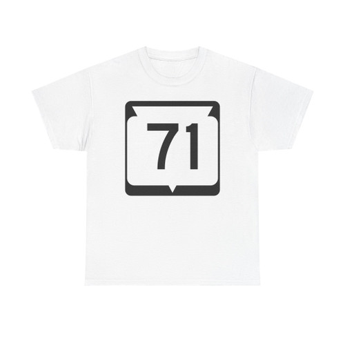WIS 71 (Wisconsin) (Road Sign) T-Shirt