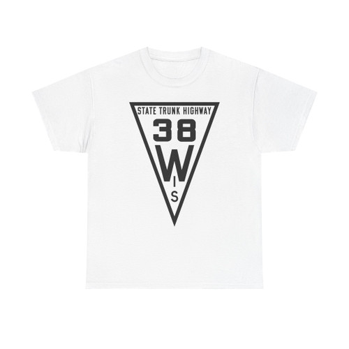 WIS 38 1919 (Wisconsin) (Road Sign) T-Shirt