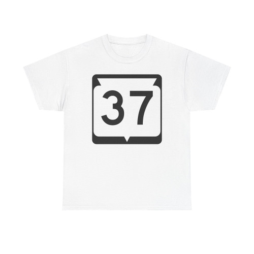 WIS 37 (Wisconsin) (Road Sign) T-Shirt