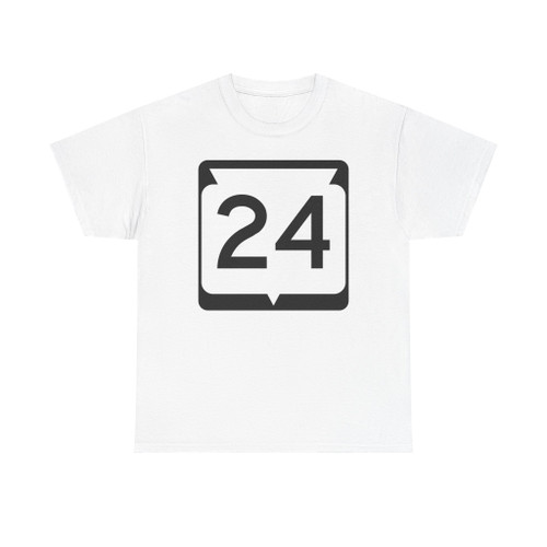 WIS 24 (Wisconsin) (Road Sign) T-Shirt