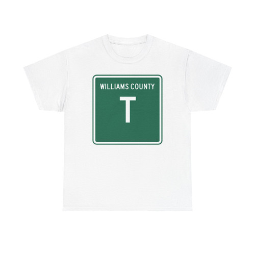 Williams County Route T OH (Ohio) (Road Sign) T-Shirt