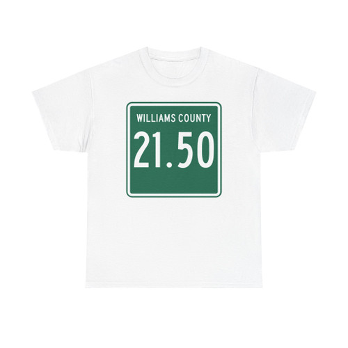 Williams County Route 21.50 OH (Ohio) (Road Sign) T-Shirt