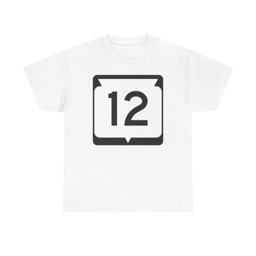 WIS 12 (Wisconsin) (Road Sign) T-Shirt