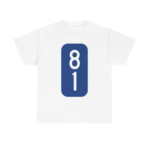 Warren County 81 NY tab (New York) (Road Sign) T-Shirt