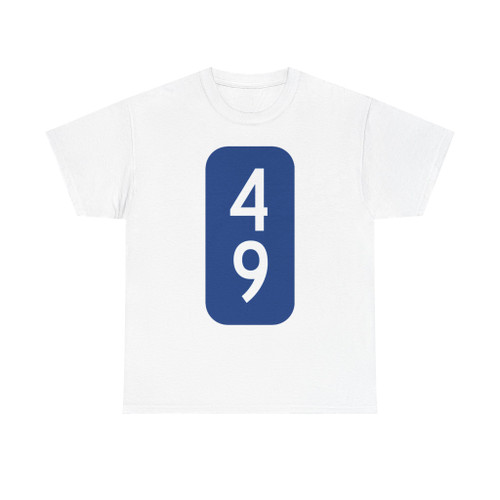 Warren County 49 NY tab (New York) (Road Sign) T-Shirt