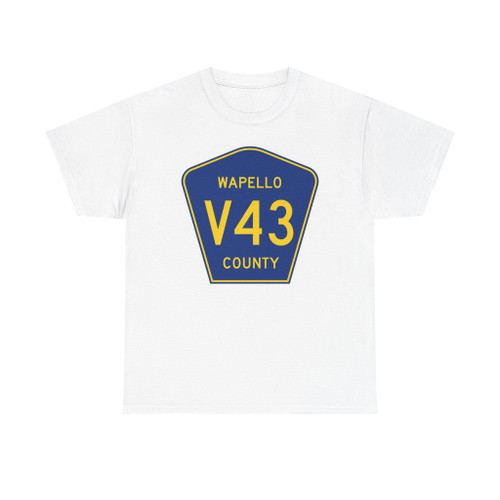 Wapello County Route V43 IA (Iowa) (Road Sign) T-Shirt
