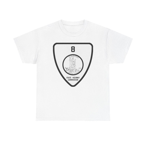 Virginia 8 1918 (Virginia) (Road Sign) T-Shirt