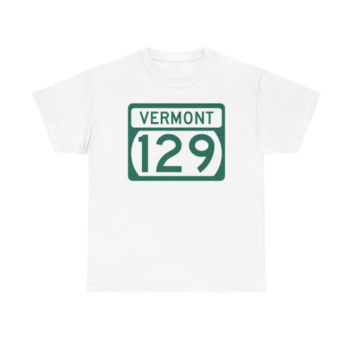 Vermont 129 (Vermont) (Road Sign) T-Shirt