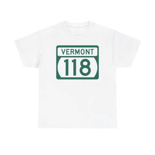 Vermont 118 (Vermont) (Road Sign) T-Shirt