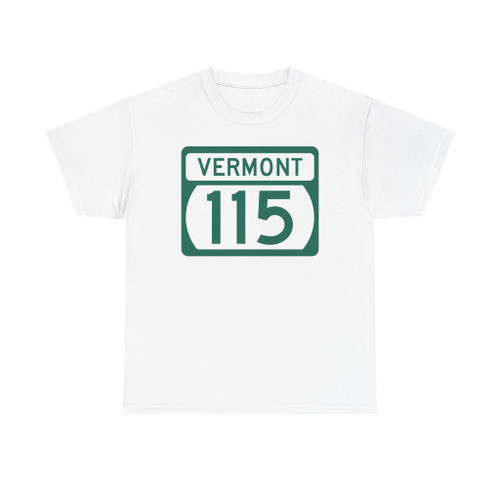 Vermont 115 (Vermont) (Road Sign) T-Shirt