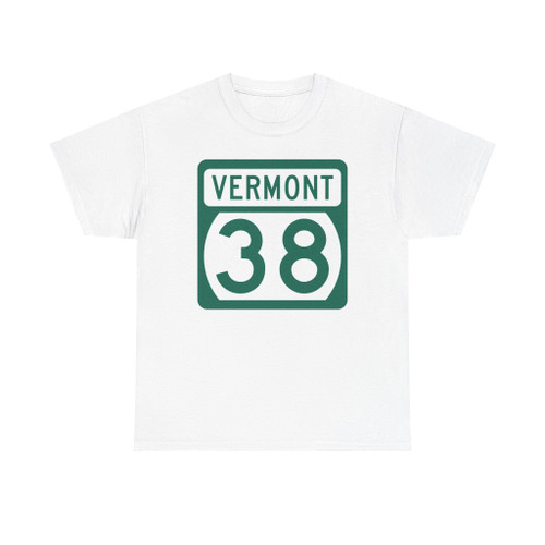 Vermont 38 (Vermont) (Road Sign) T-Shirt