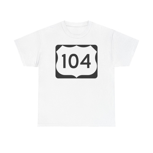 US 104 NY (New York) (Road Sign) T-Shirt