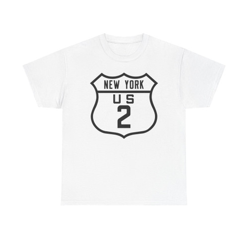US 2 NY Old (New York) (Road Sign) T-Shirt