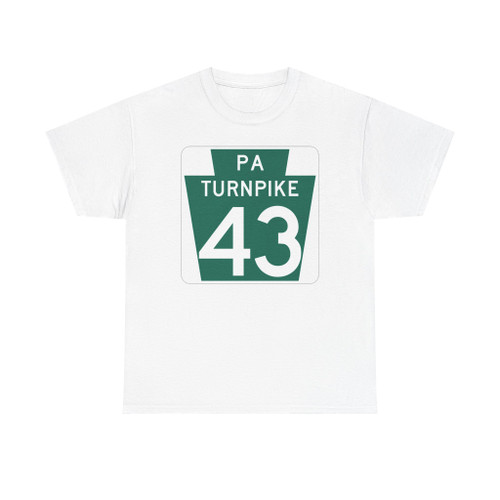 Turnpike-43 (Pennsylvania) (Road Sign) T-Shirt