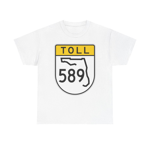 Toll Florida 589 (Florida) (Road Sign) T-Shirt