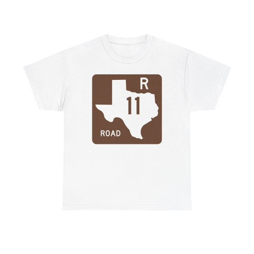 Texas Recreational Road 11 (Texas) (Road Sign) T-Shirt