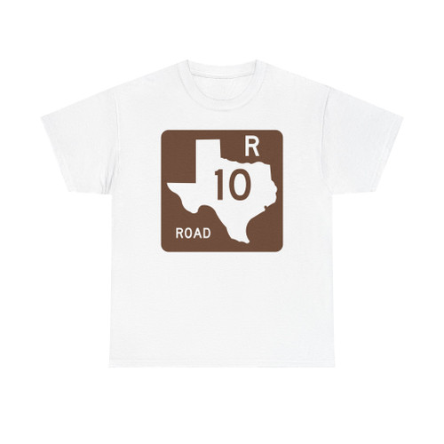Texas Recreational Road 10 (Texas) (Road Sign) T-Shirt