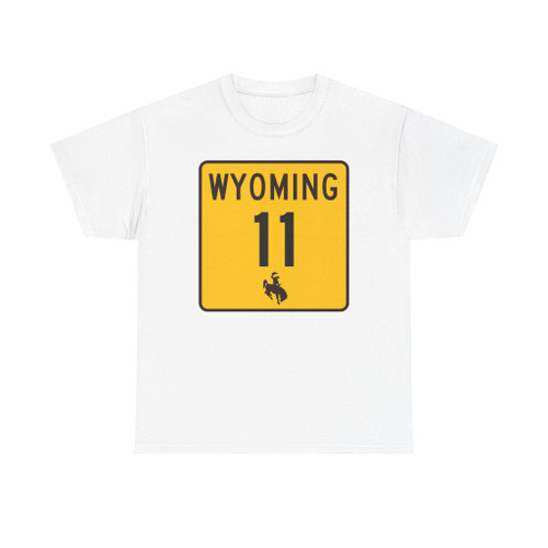 WY-11 (Wyoming) (Road Sign) T-Shirt
