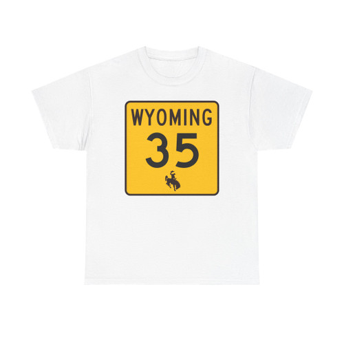 WY-35 (Wyoming) (Road Sign) T-Shirt