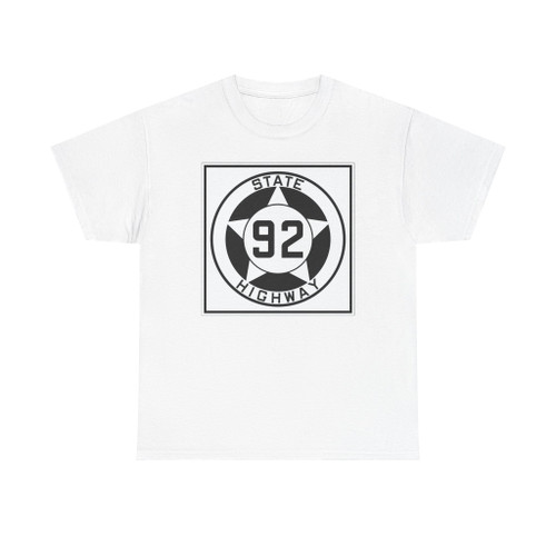 Texas 92 1935 (Texas) (Road Sign) T-Shirt