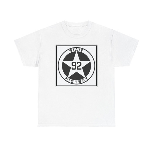 Texas 92 1917 (Texas) (Road Sign) T-Shirt
