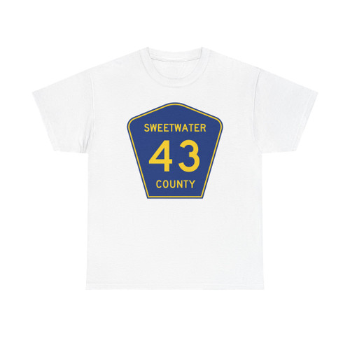 Sweetwater County Route 43 WY (Wyoming) (Road Sign) T-Shirt