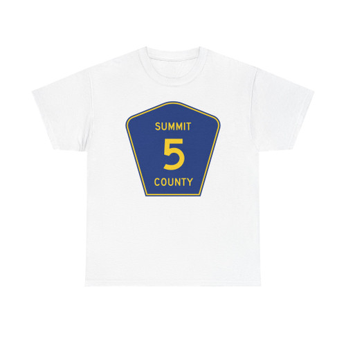 Summit County 5 (Ohio) (Road Sign) T-Shirt