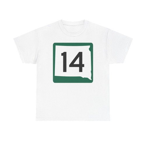 SD 14 (South Dakota) (Road Sign) T-Shirt