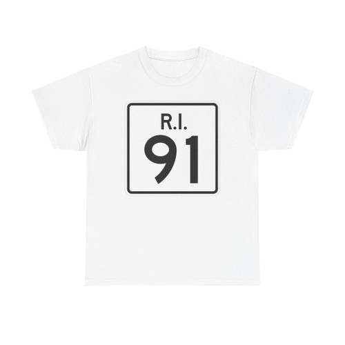 Rhode Island 91 (Rhode Island) (Road Sign) T-Shirt