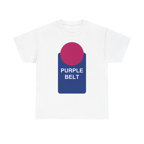 Pittsburgh PA Purple Belt shield (Pennsylvania) (Road Sign) T-Shirt