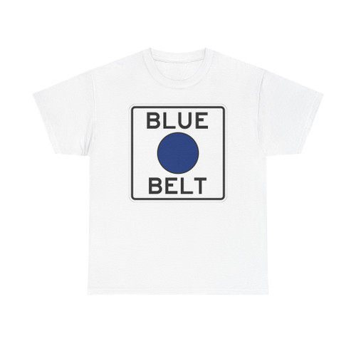 Pittsburgh PA Blue Belt shield (Pennsylvania) (Road Sign) T-Shirt