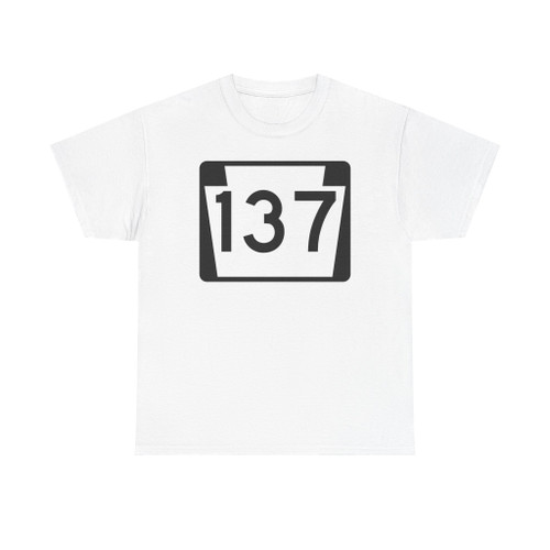 PA-137 (Pennsylvania) (Road Sign) T-Shirt