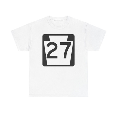 PA-27 (Pennsylvania) (Road Sign) T-Shirt