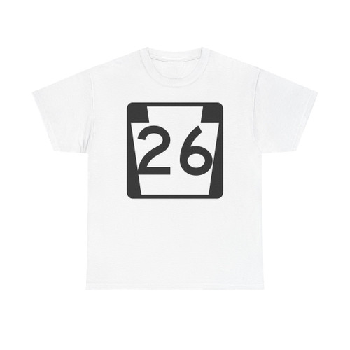 PA-26 (Pennsylvania) (Road Sign) T-Shirt