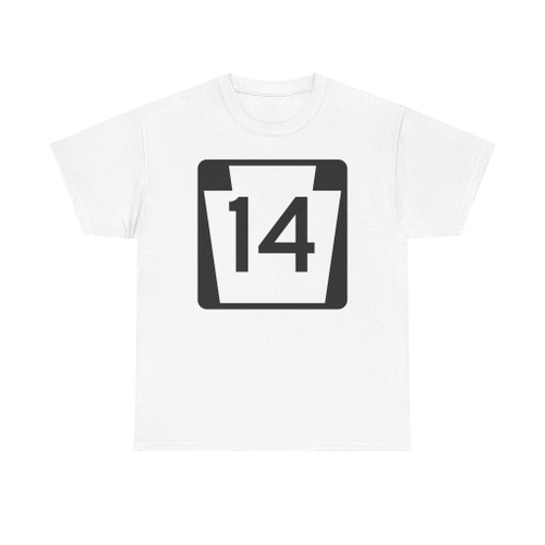 PA-14 (Pennsylvania) (Road Sign) T-Shirt