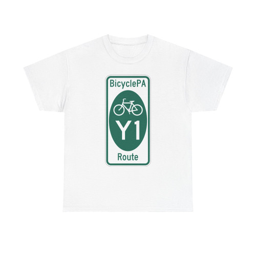 PA Bike Route Y1 (Pennsylvania) (Road Sign) T-Shirt