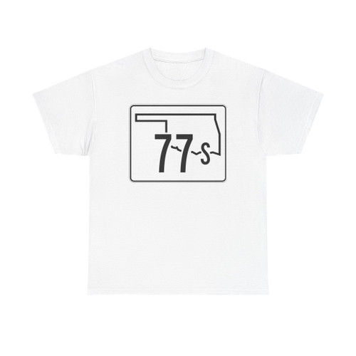 Oklahoma State Highway 77S (Oklahoma) (Road Sign) T-Shirt