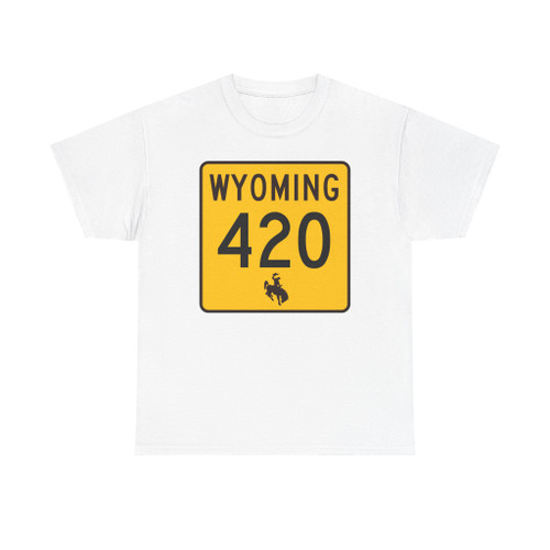 WY-420 (Wyoming) (Road Sign) T-Shirt