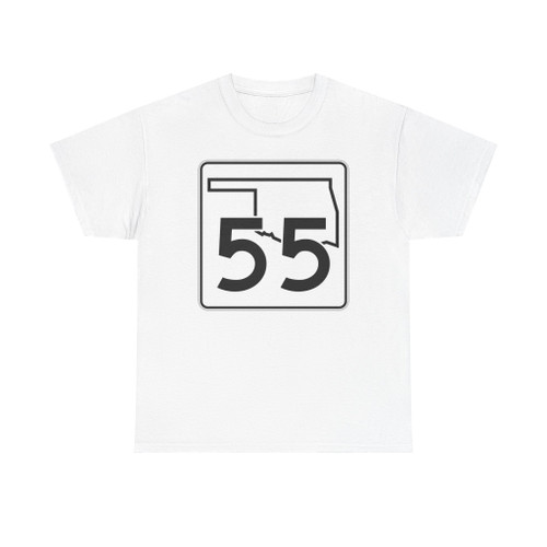 Oklahoma State Highway 55 (Oklahoma) (Road Sign) T-Shirt