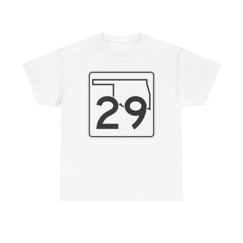 Oklahoma State Highway 29 (Oklahoma) (Road Sign) T-Shirt