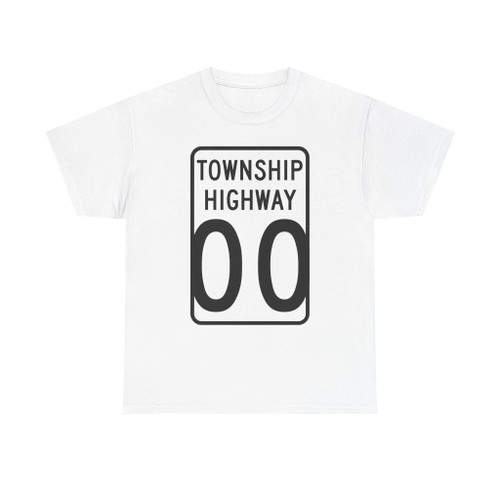Wyandot County Ohio township highway shield template (Ohio) (Road Sign) T-Shirt