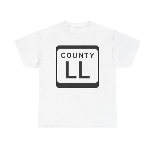 WIS County LL (Wisconsin) (Road Sign) T-Shirt